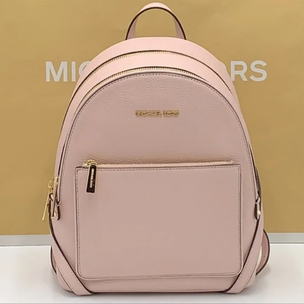 Michael Kors Adina Medium Backpack Leather Powder Blush